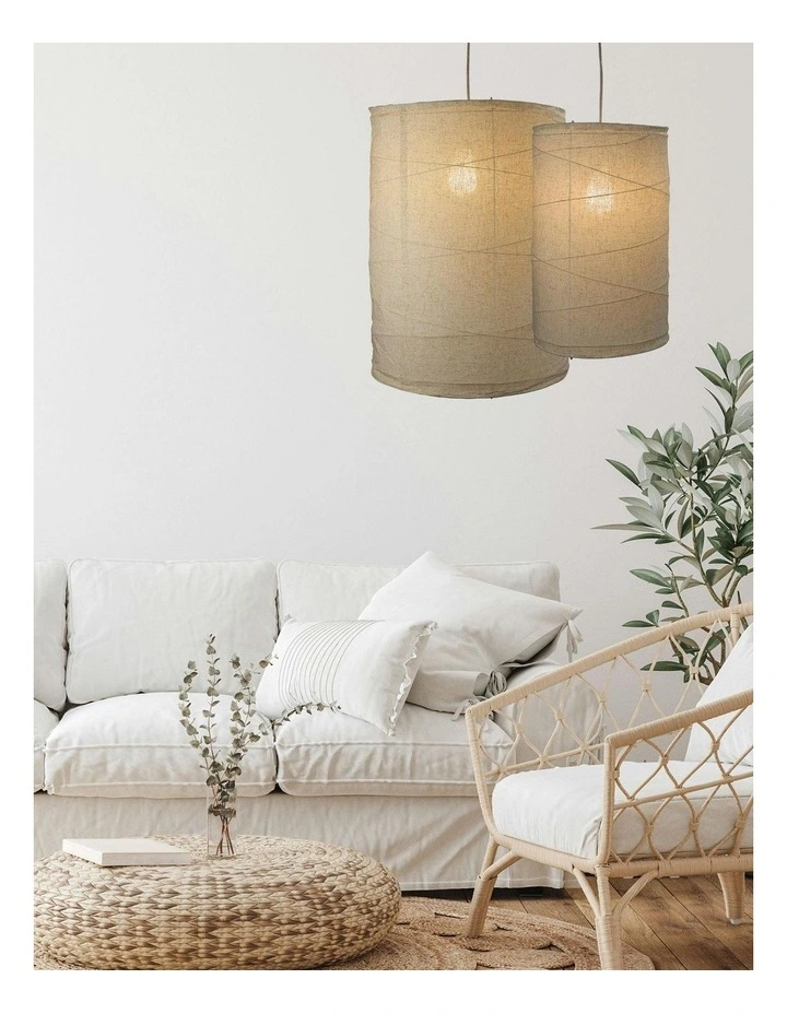 Boheme Flax Linen Shade Light 45cm image 4