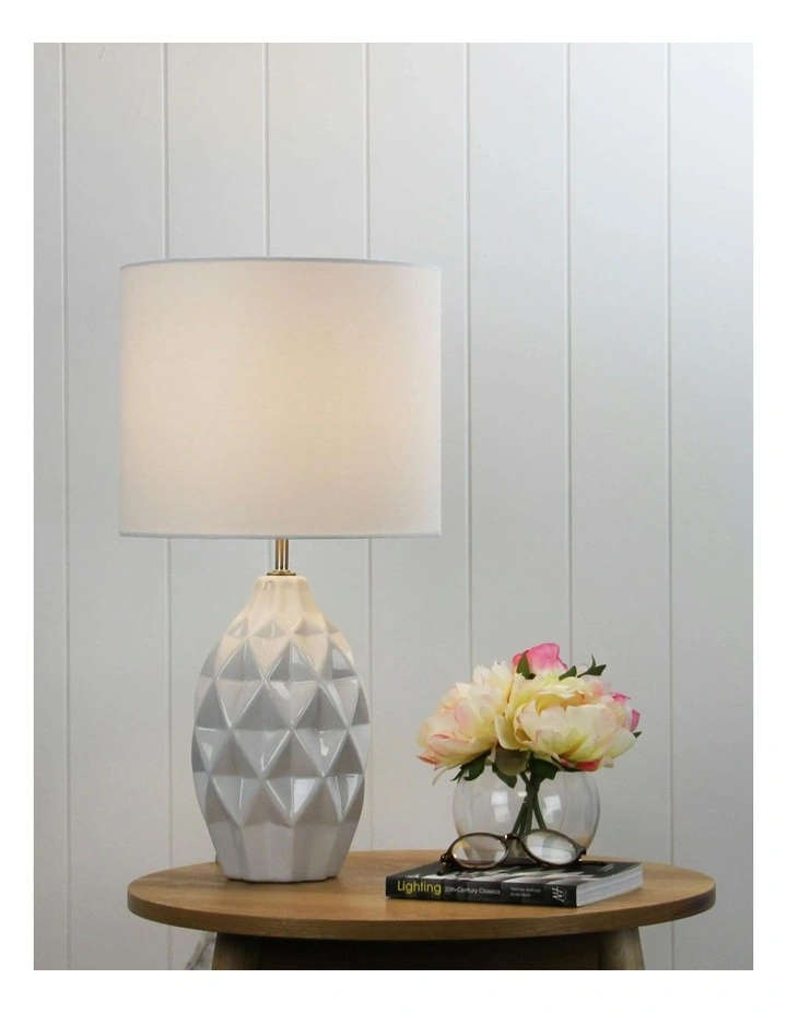 Jorn Ceramic Table Lamp in White image 2