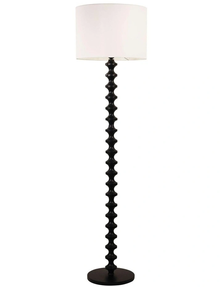 Spindle Floor Lamp in Black image 1