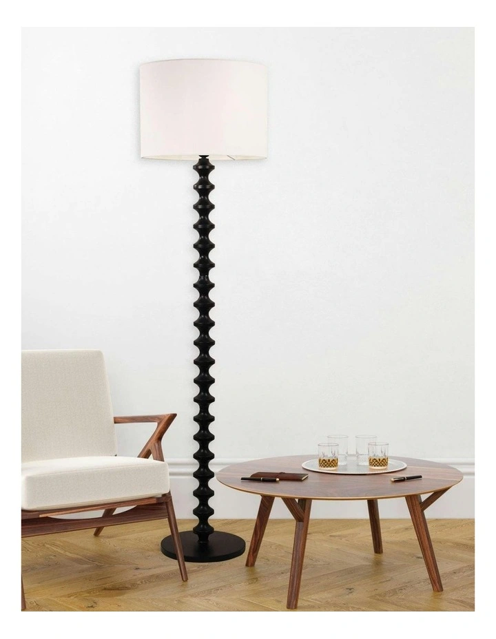 Spindle Floor Lamp in Black image 3