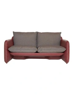 Mara Leather Sofa in Mahogany