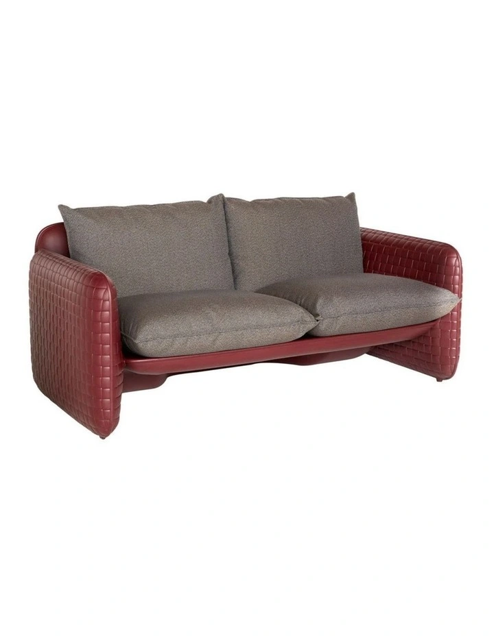 Mara Leather Sofa in Mahogany image 2