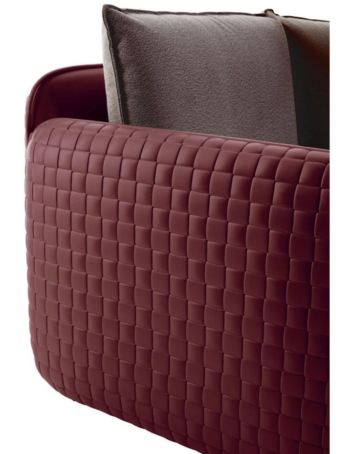Mara Leather Sofa in Mahogany image 5