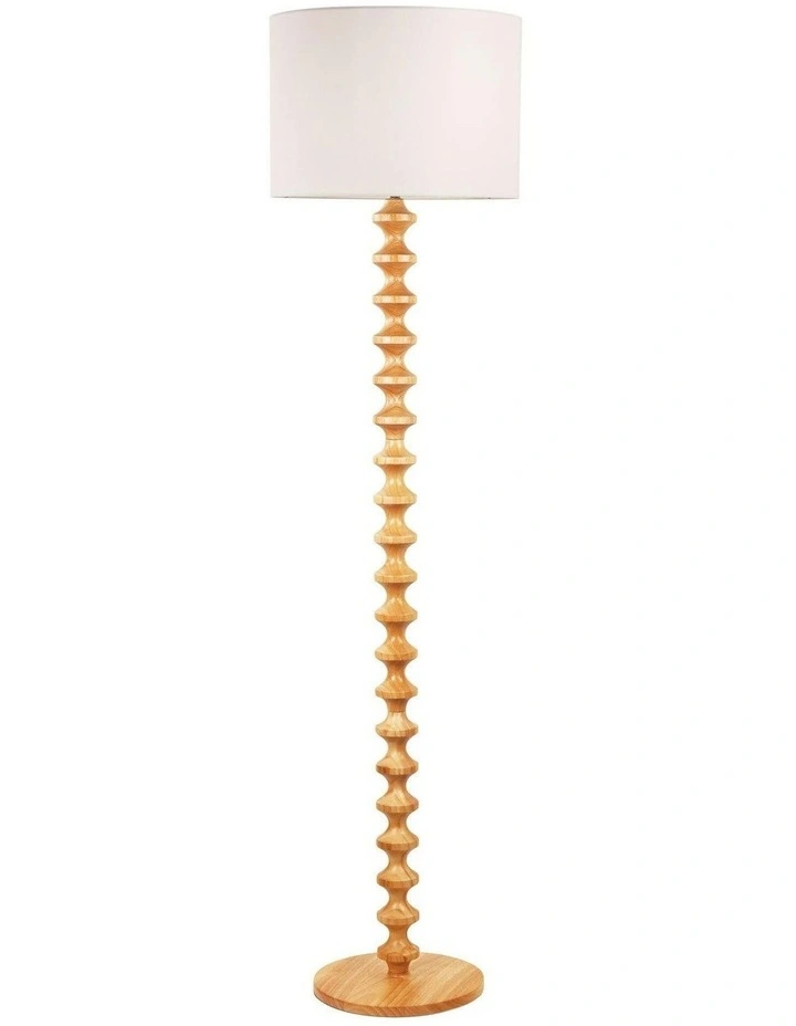 Spindle Floor Lamp in Black Natural image 1