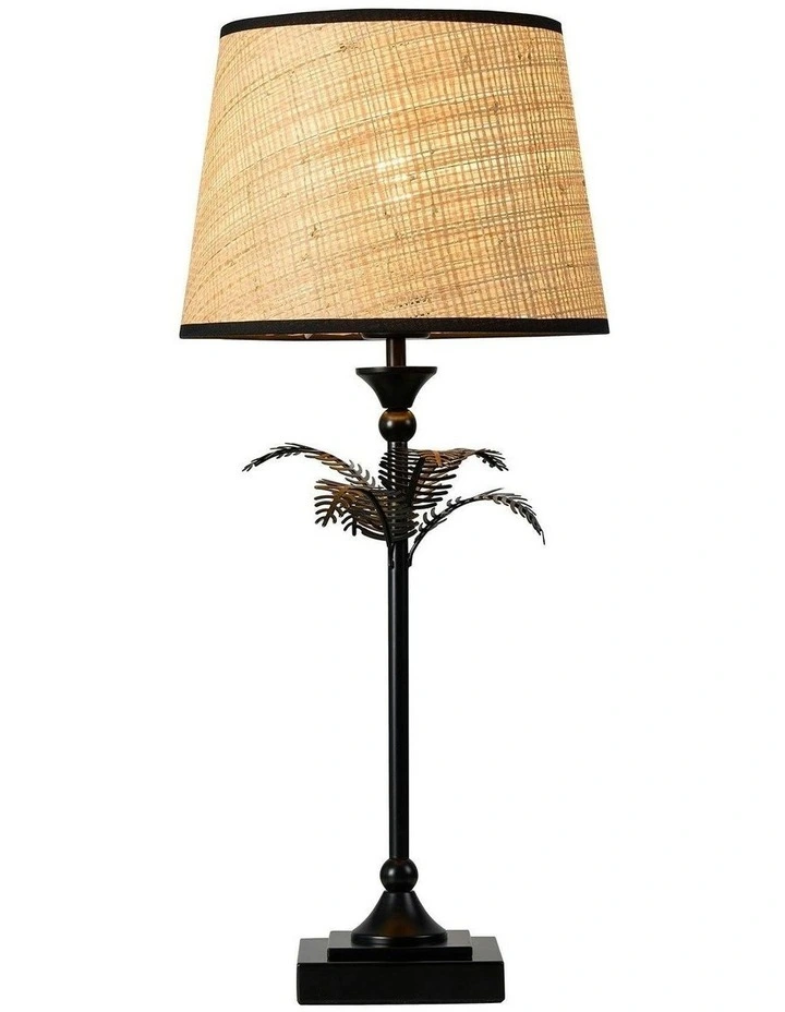 Paloma Palm Table Lamp in Natural image 2