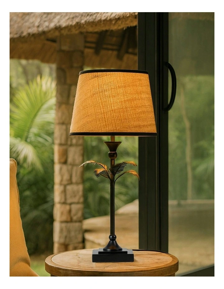 Paloma Palm Table Lamp in Natural image 5