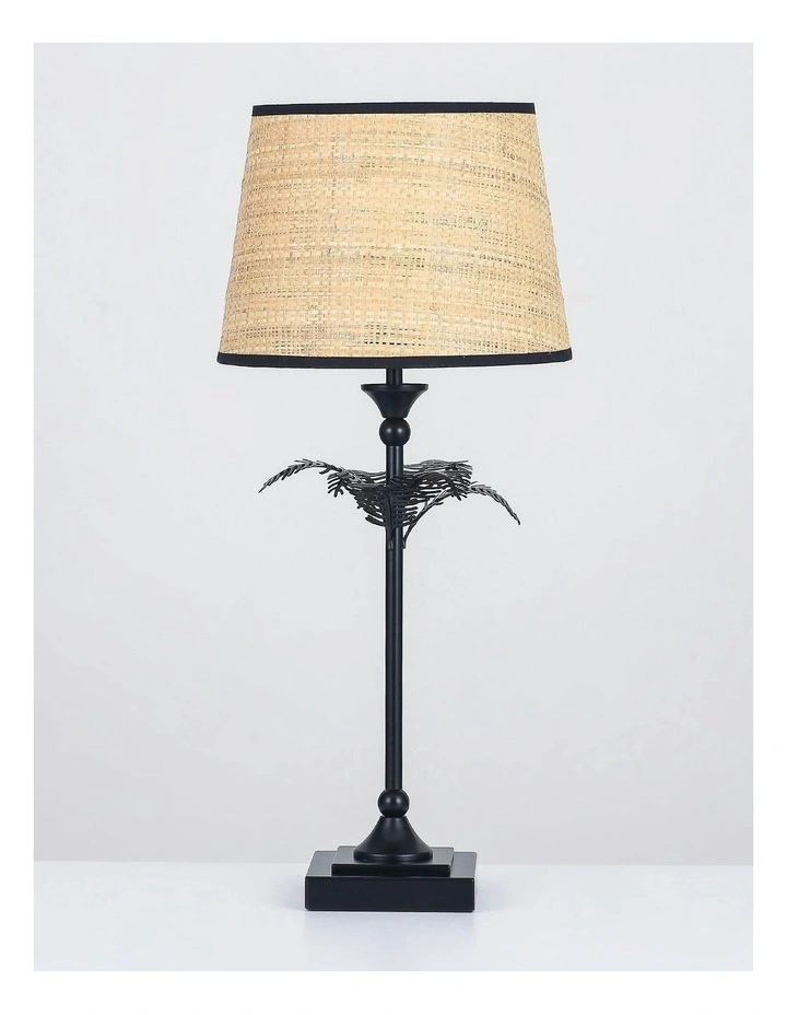 Paloma Palm Table Lamp in Natural image 7