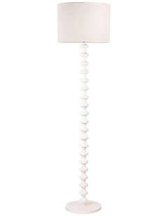 Spindle Floor Lamp in White