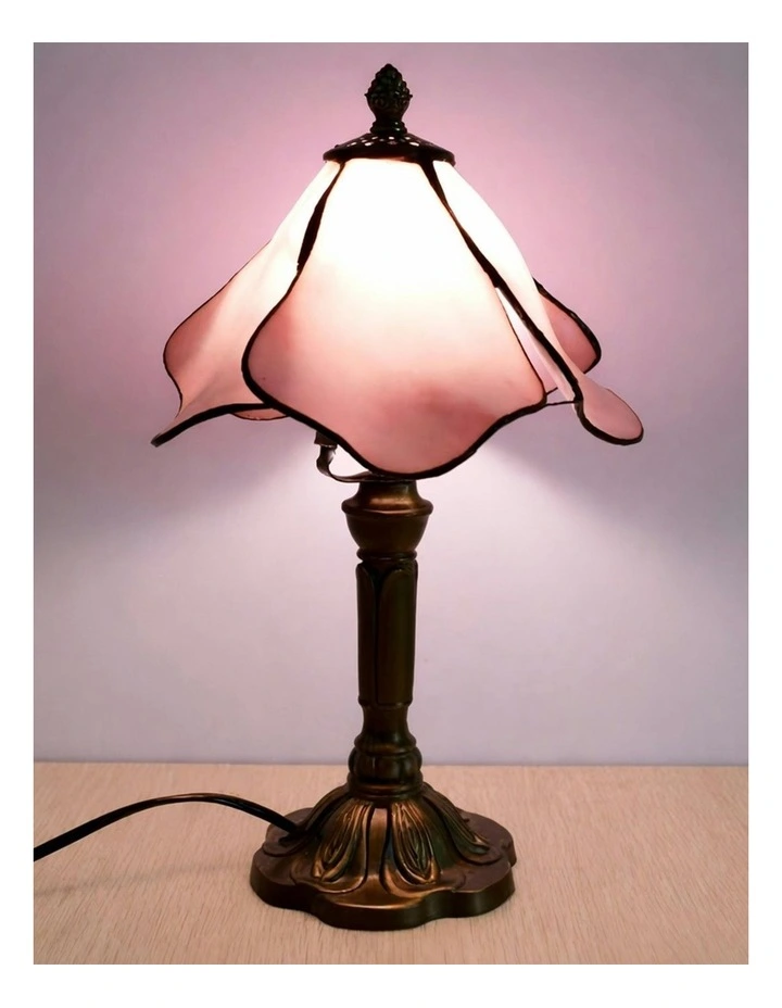 Lotus Shade Table Lamp in Pink image 2