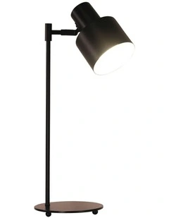 Ari Mid-Century Table Lamp in Black