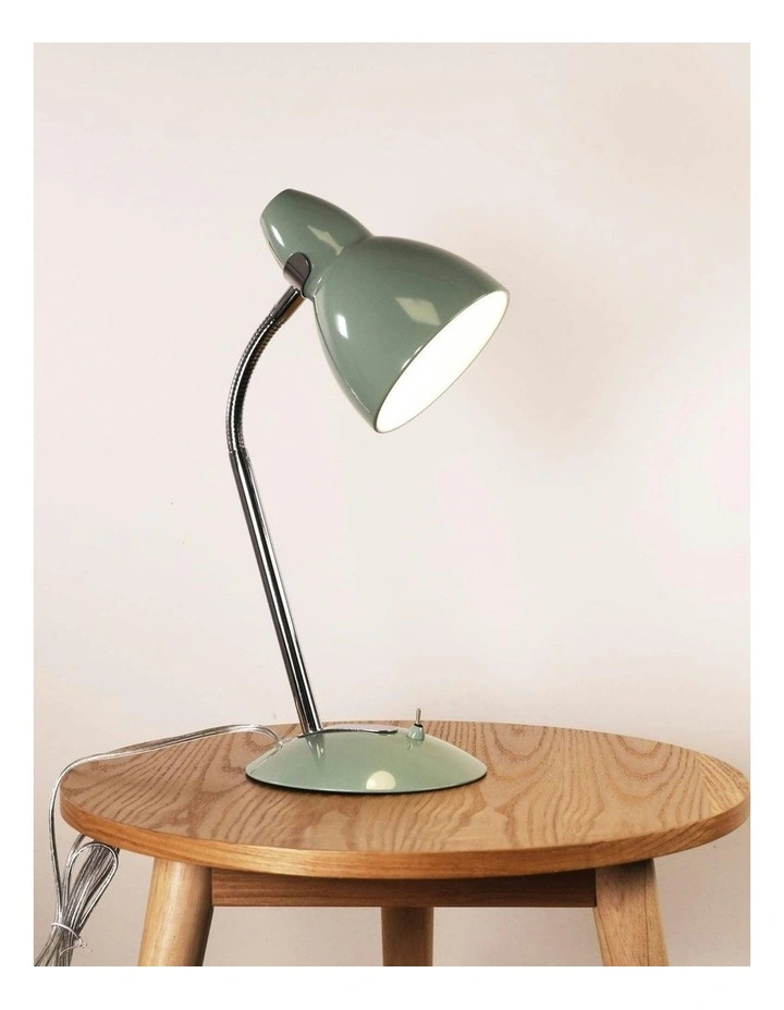 Trax Classic Gooseneck Task Table Lamp in Sage Green image 2