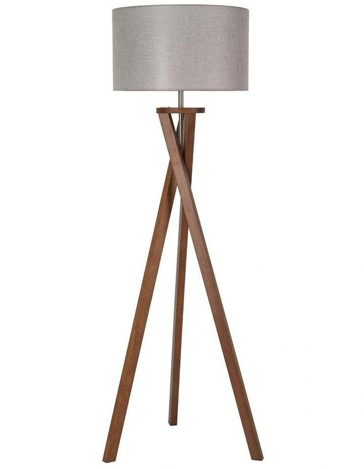 Easel Floor Lamp in Walnut image 1