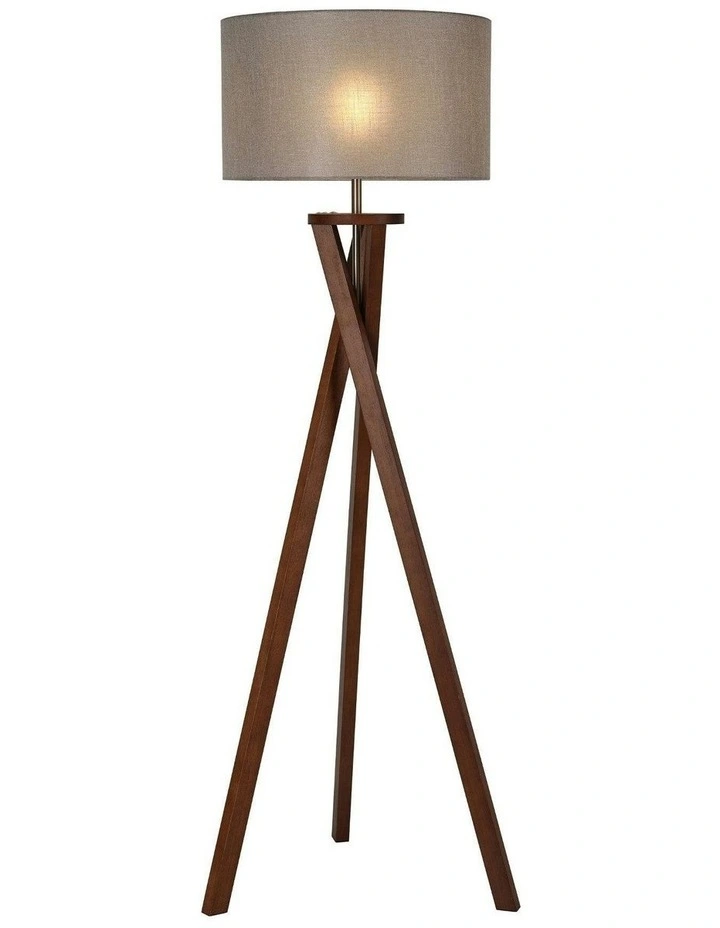 Easel Floor Lamp in Walnut image 2