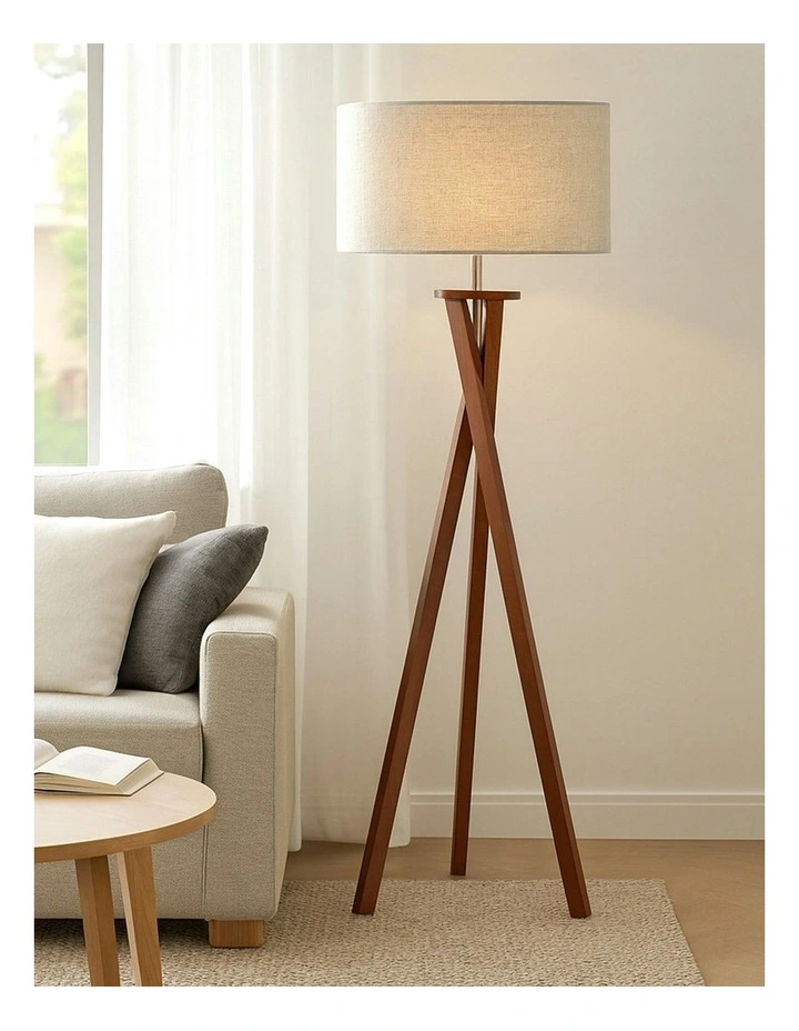 Easel Floor Lamp in Walnut image 7