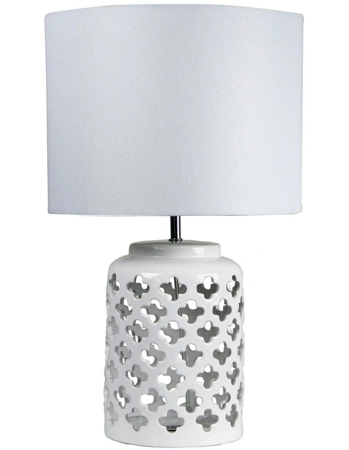 Casbah Moorish Table Lamp in White image 1