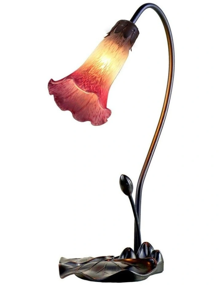 Single Lily Table Lamp in Magenta image 1