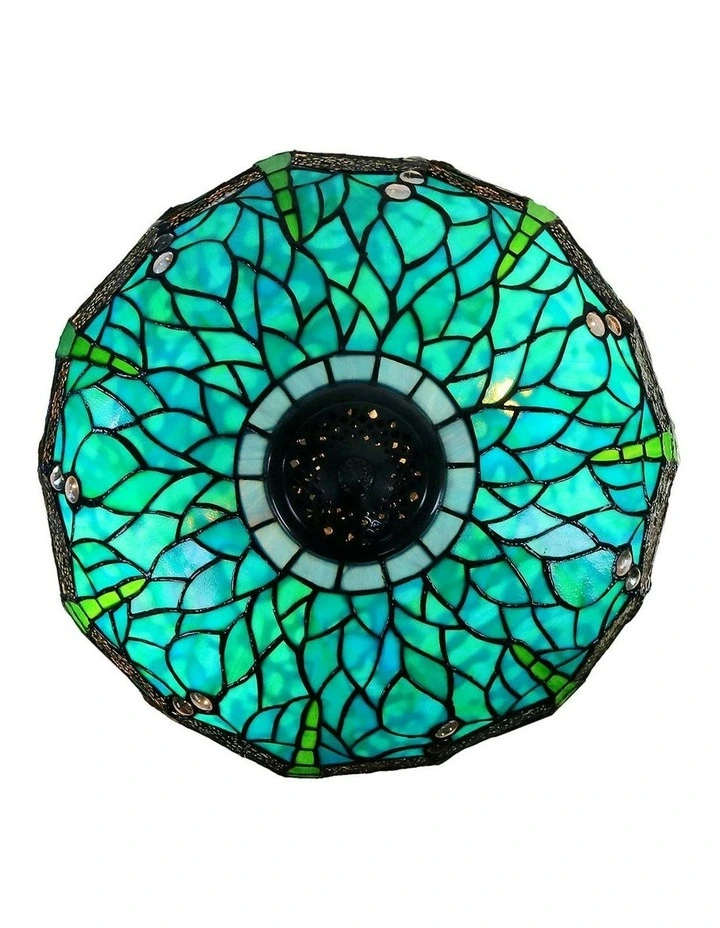 16' Sylvia Dragonfly Large Tiffany Table Lamp in Multi image 6