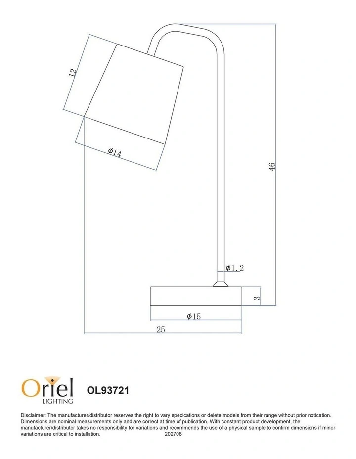 Henk USB Desk Lamp in Black image 3
