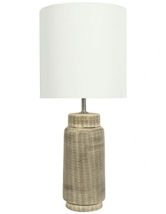 Zamora Ceramic Table Lamp in Cream