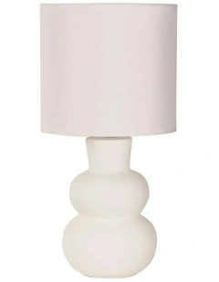 Holla Ceramic Table Lamp White