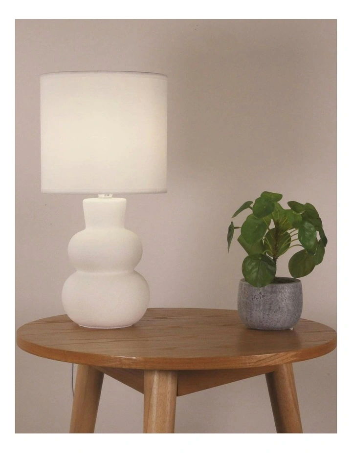 Holla Ceramic Table Lamp White image 2