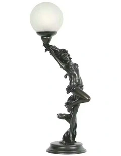 Grace Art Deco Table Lamp in Bronze