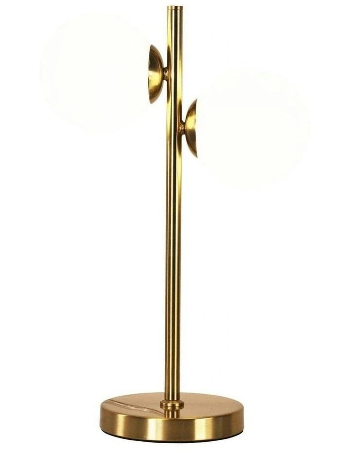 Opal Matt Glass Spheres Valcross Decorative 2 Light Table Lamp image 3