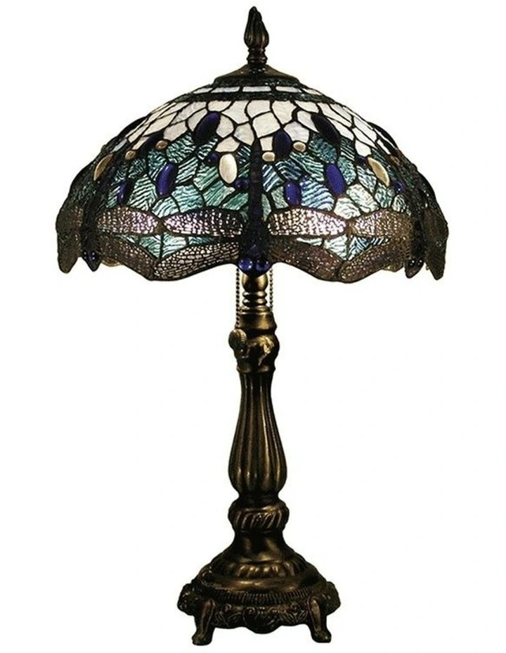 Dragonfly Leadlight Tiffany Table Lamp image 1