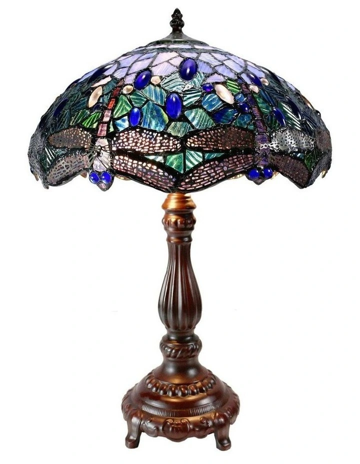 Dragonfly Leadlight Tiffany Table Lamp image 3