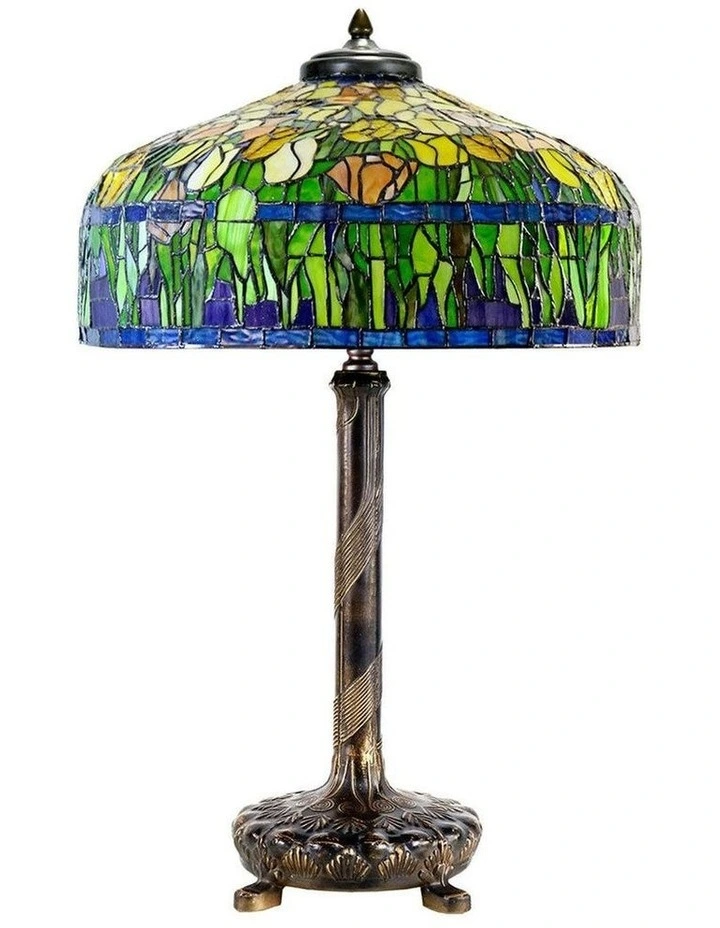 Reproduction Metal Base Tulip Table Lamp 18inch image 2