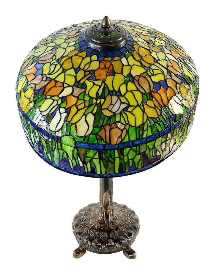 Reproduction Metal Base Tulip Table Lamp 18inch image 5