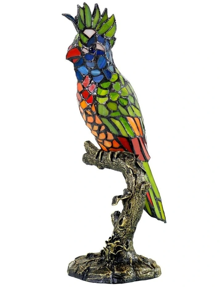 Parrot Tiffany Table Lamp image 1