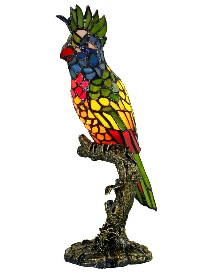 Parrot Tiffany Table Lamp image 2