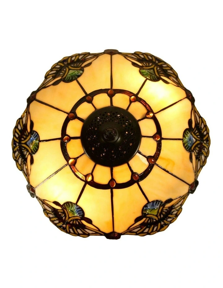 Large Benita Leadlight Tiffany Table Lamp image 2