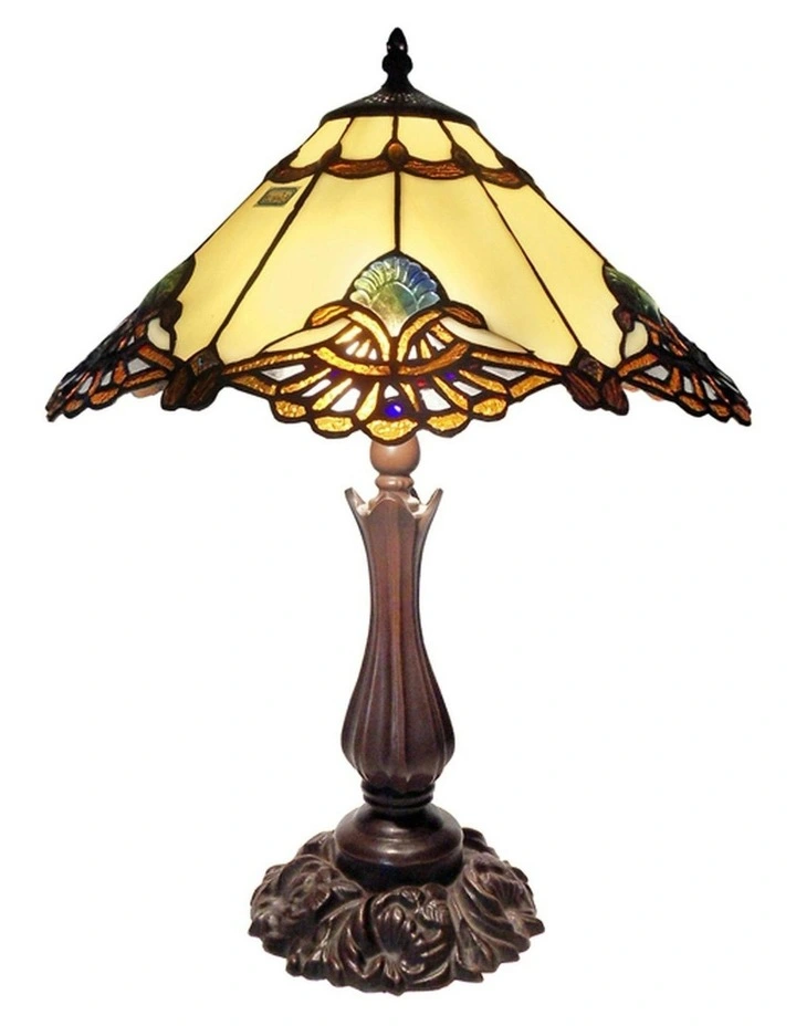 Large Benita Leadlight Tiffany Table Lamp image 7