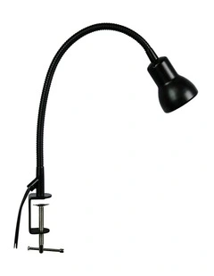 Scope Adjustable Goose-Neck Clamp Table Lamp