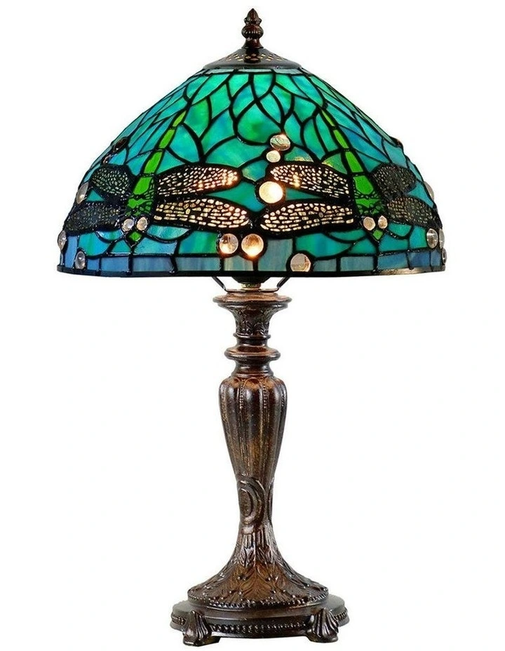 Sylvia Dragonfly Table Lamp 12 Inch in Multi image 1