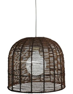 Poppa Hand Woven Shade in Brown