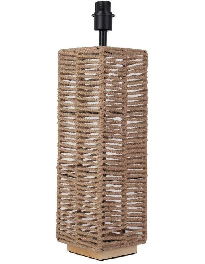Halyard Rope Table Lamp Base in Natural image 1