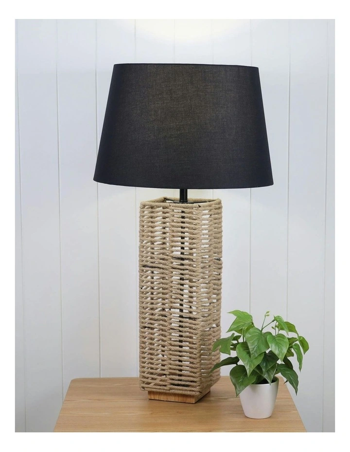 Halyard Rope Table Lamp Base in Natural image 2