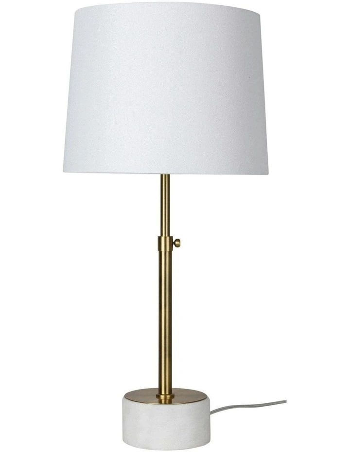 Umbria Complete Table Lamp in White image 1