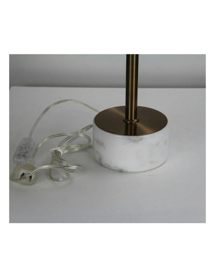 Umbria Complete Table Lamp in White image 5