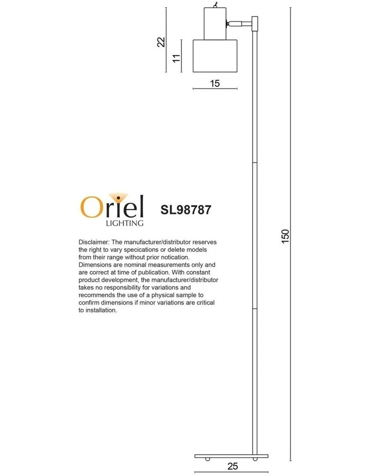 Ari Floor Lamp Brushed in Chrome image 3