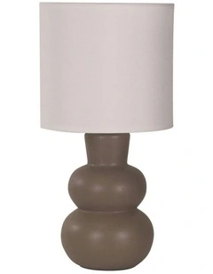 Holla Ceramic Table Lamp in Taupe