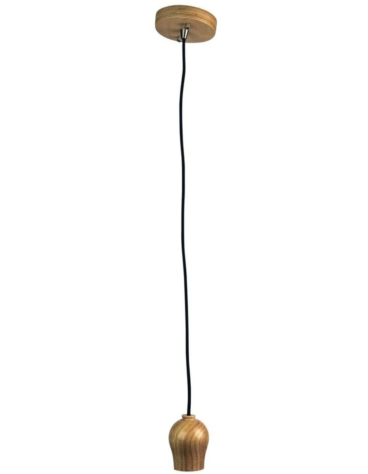 Bud Timber Suspension Pendant Light image 1