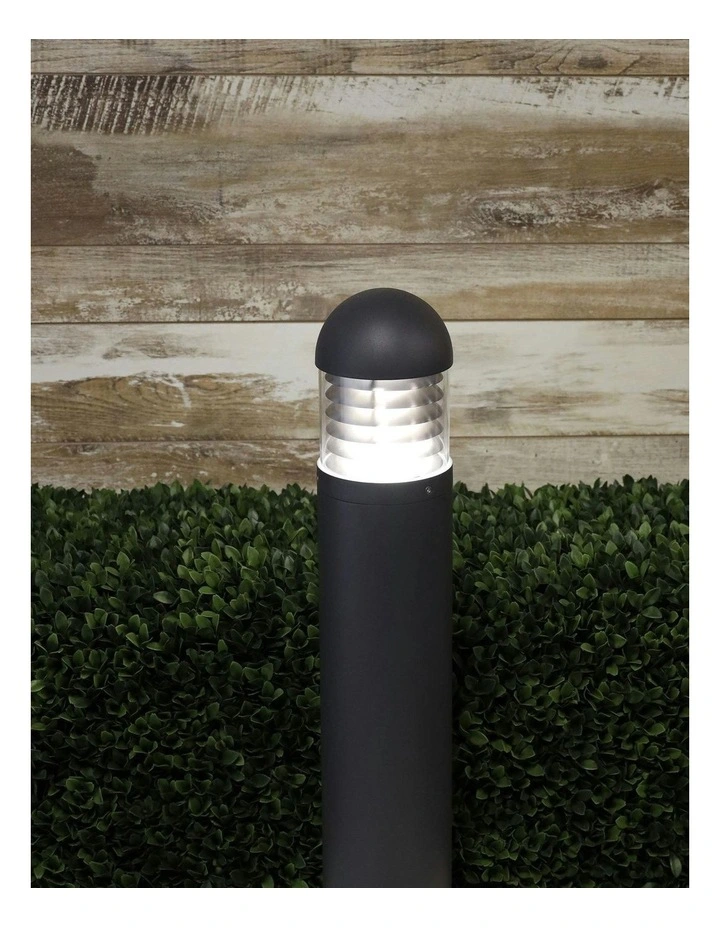 Terzo Metal Outdoor Bollard Light in Grey image 2