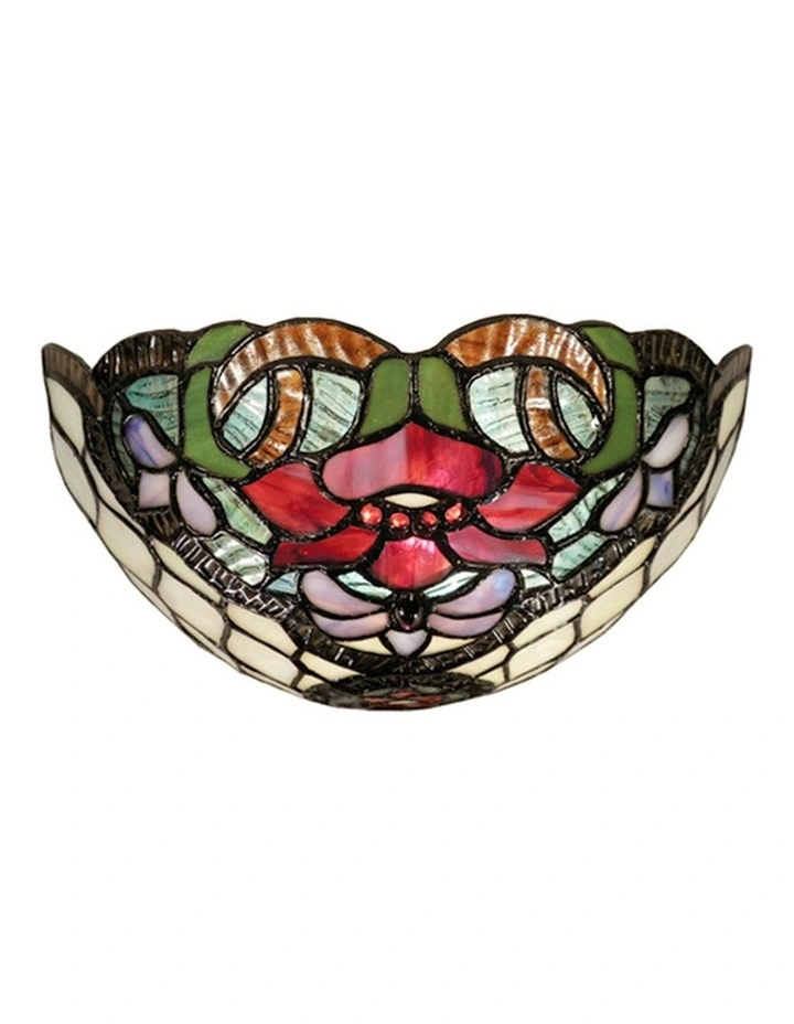 Alicia Flush Tiffany Wall Light image 2