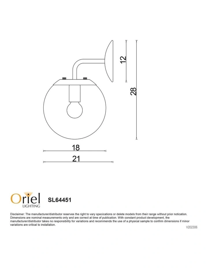 Newton Wall Light in Matt Black image 4