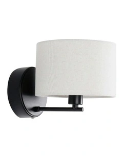 Clarissa Rechargeable Built-in LED CCT Dimmable Wall Light in Black