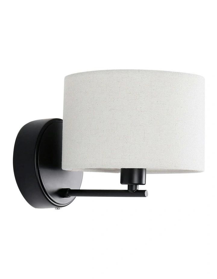Clarissa Rechargeable Built-in LED CCT Dimmable Wall Light in Black image 1